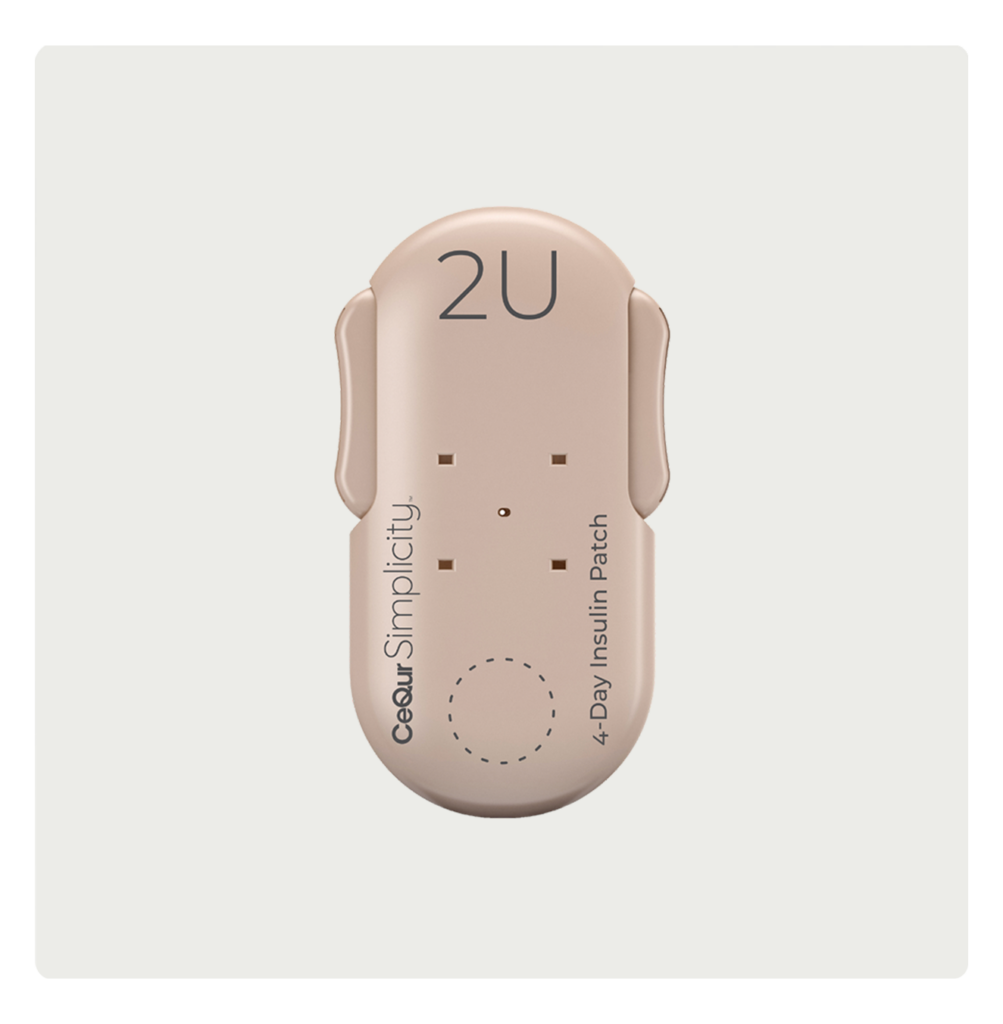 CeQur Simplicity Mealtime Insulin Patch front view