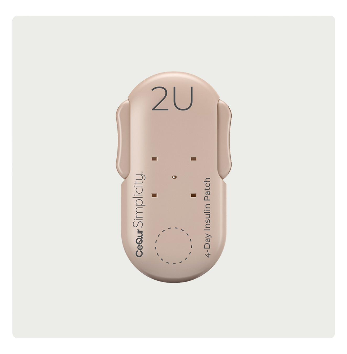 CeQur Simplicity Mealtime Insulin Patch front view